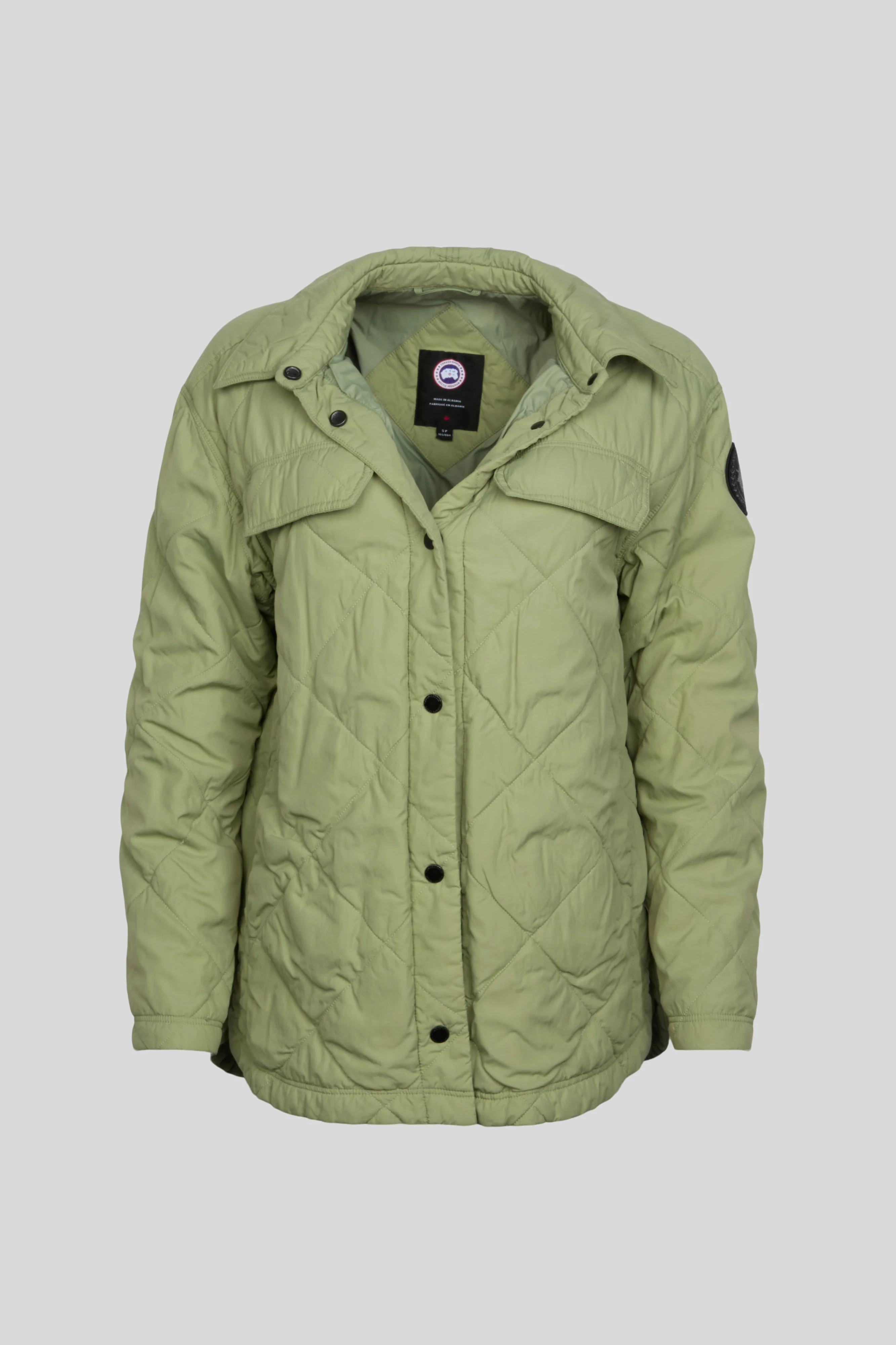 Albany Quilted Shirt Jacket Black Label
