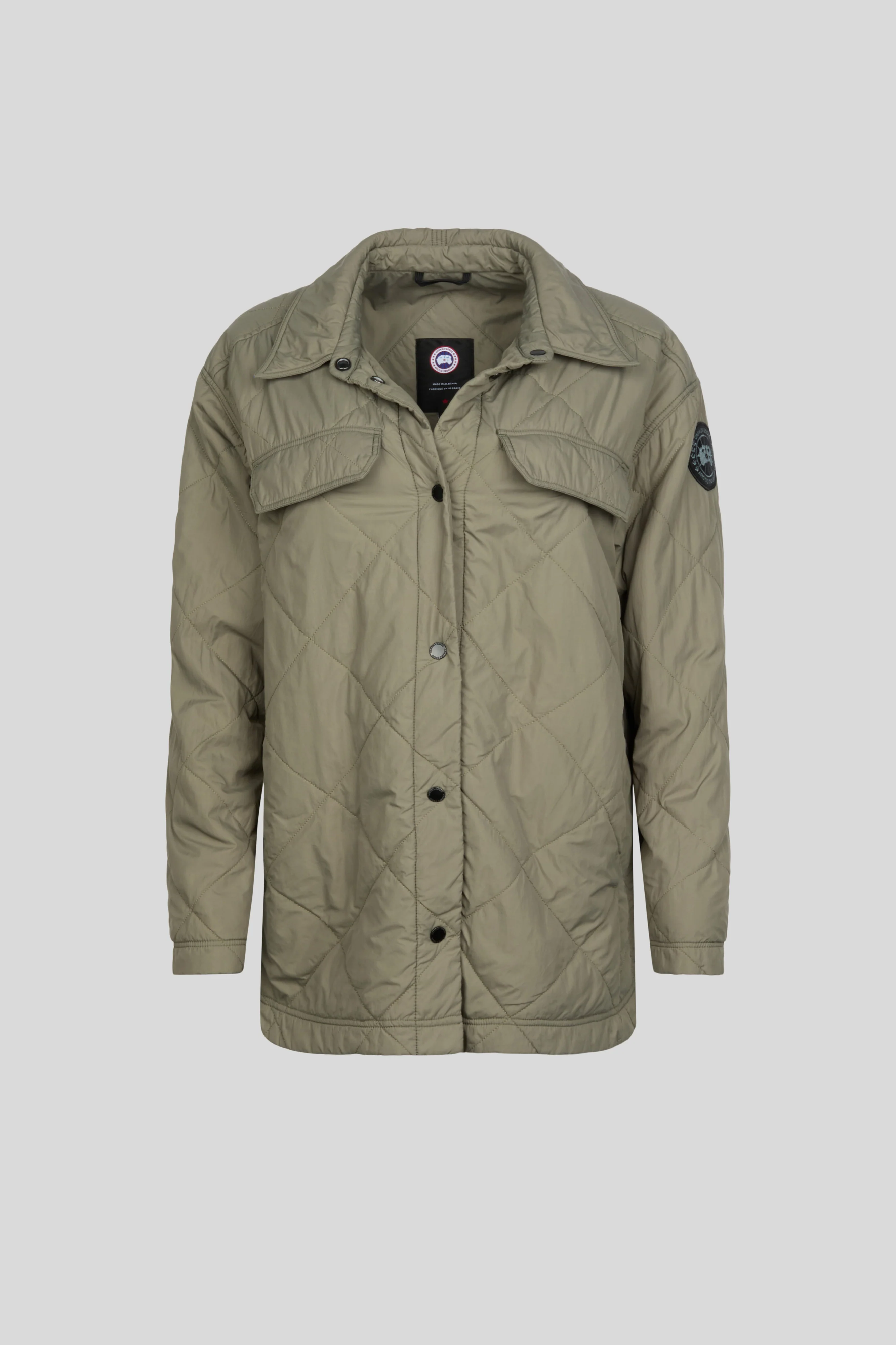 Albany Quilted Shirt Jacket Black Label