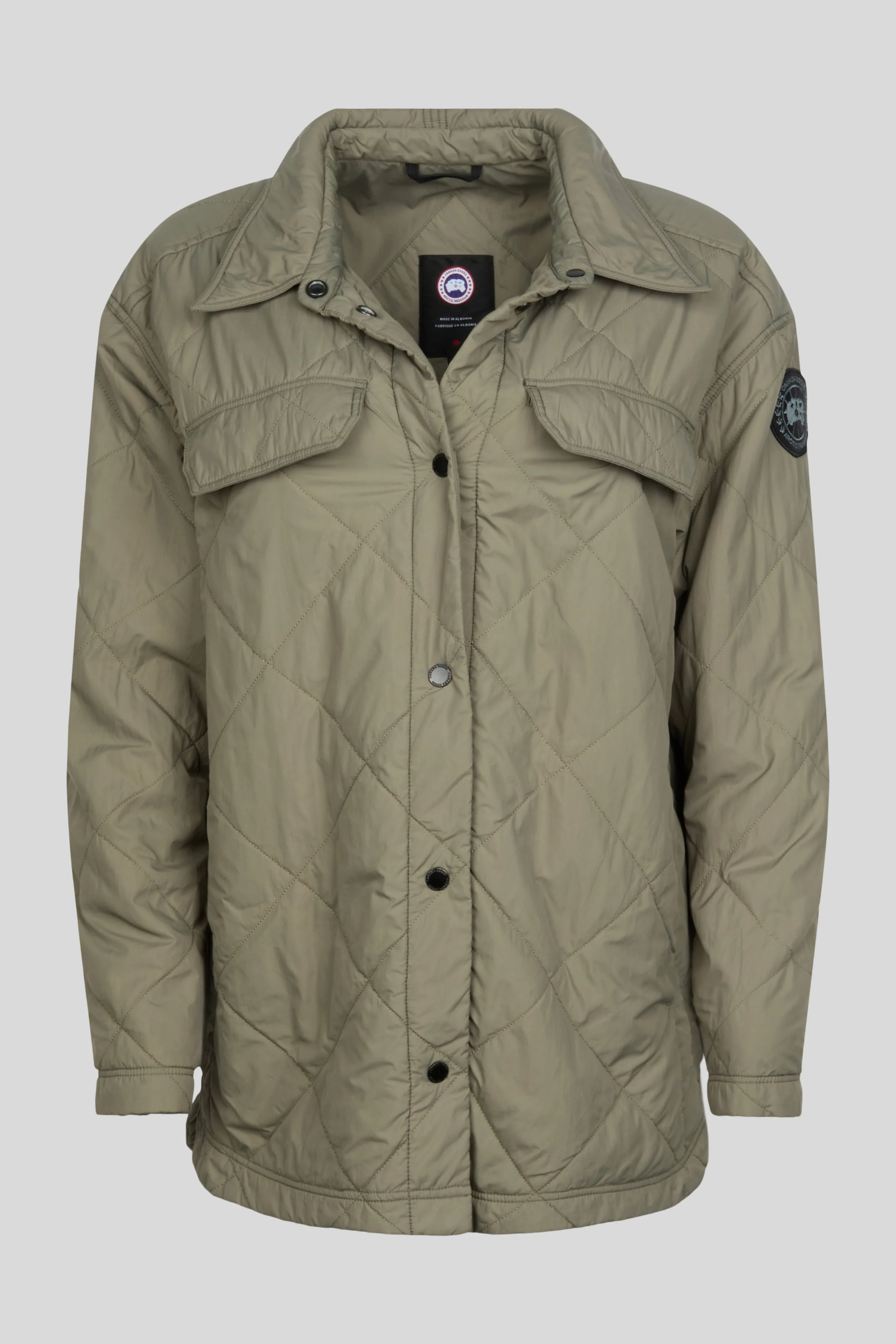 Albany Quilted Shirt Jacket Black Label